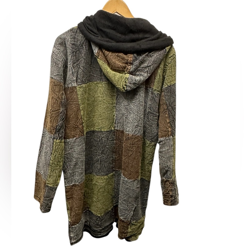 NWT. Sacred Threads Fleece Lined Jacket L/XL. BL/RD 2 - Picture 2 of 2